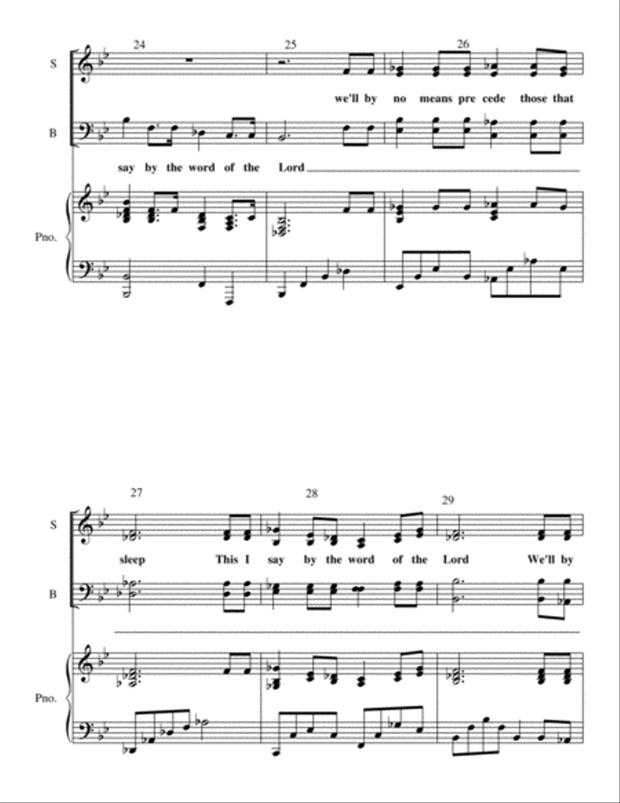 The Dead Shall be Raised (I Thessalonians 4) 4-Part scores gallery preview page 4
