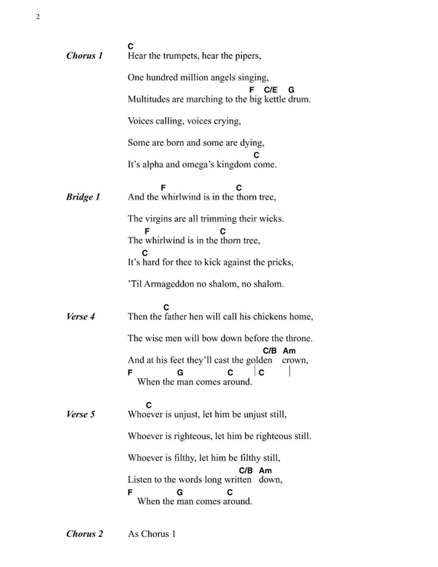 The Man Comes Around Electric Guitar scores gallery preview page 2