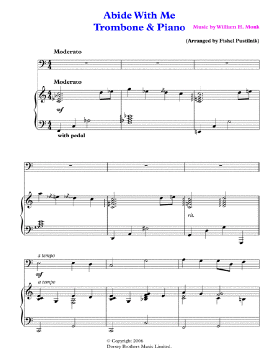Abide With Me Piano scores gallery preview page 2