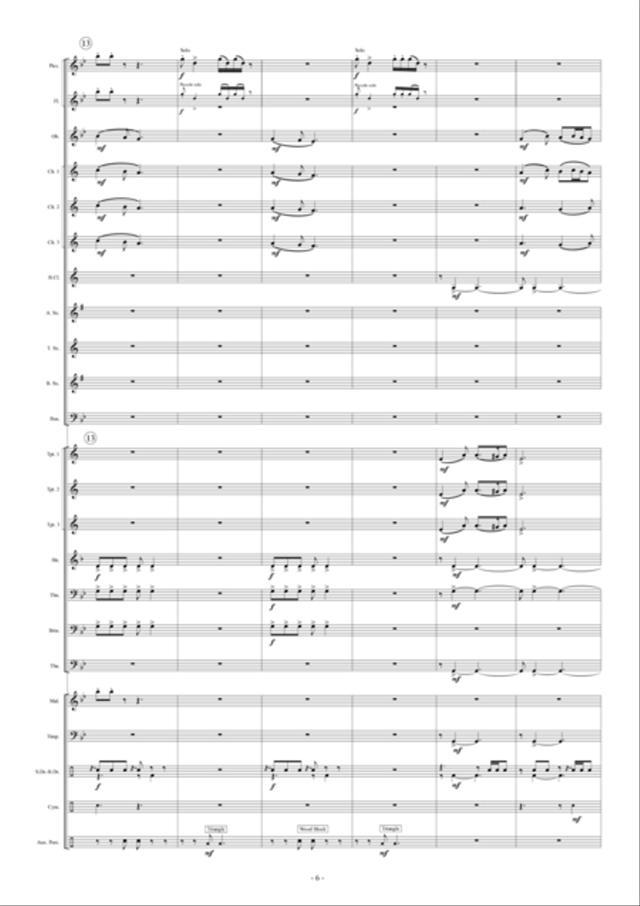 Korean Suite Concert Band scores gallery preview page 6