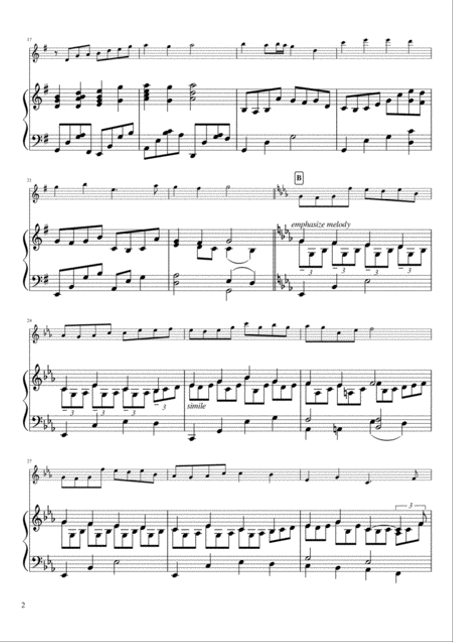 'Tis So Sweet Violin Solo scores gallery preview page 2