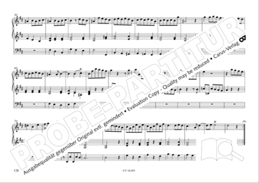 Das Husumer Orgelbuch von 1758 Organ Solo scores gallery preview page 129