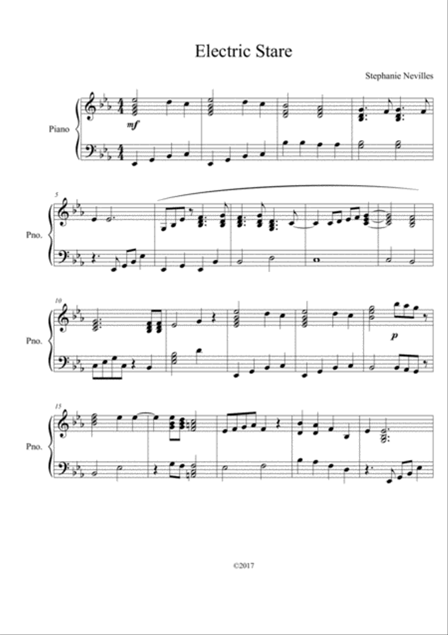 Electric Stare Piano Method scores gallery preview page 1