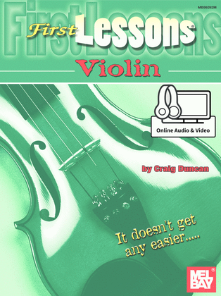 Book cover for First Lessons Violin