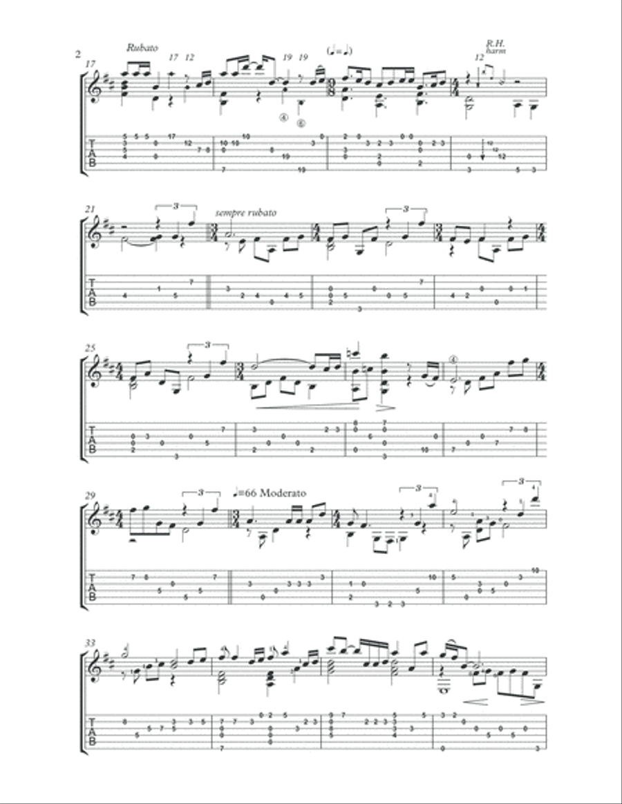Goodnight Moon (arr. Gerard Cousins) Acoustic Guitar scores gallery preview page 2