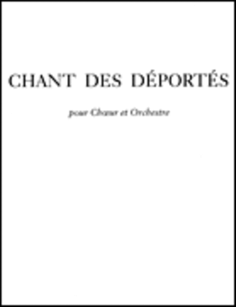 Chant Des Deportes (choral-mixed Accompanied) Choir scores gallery preview page 1