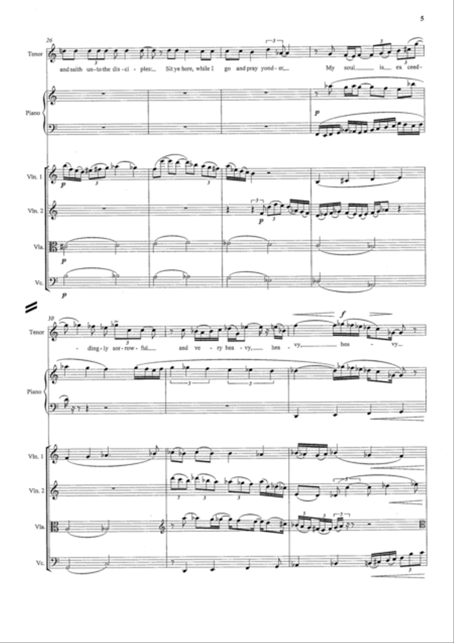 Gethsemane Cello scores gallery preview page 5