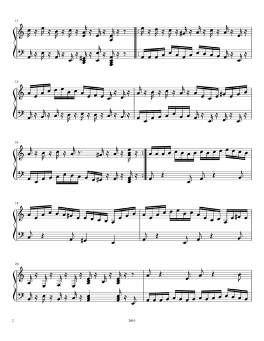 The Otherworldly Dance Piano Solo scores gallery preview page 2