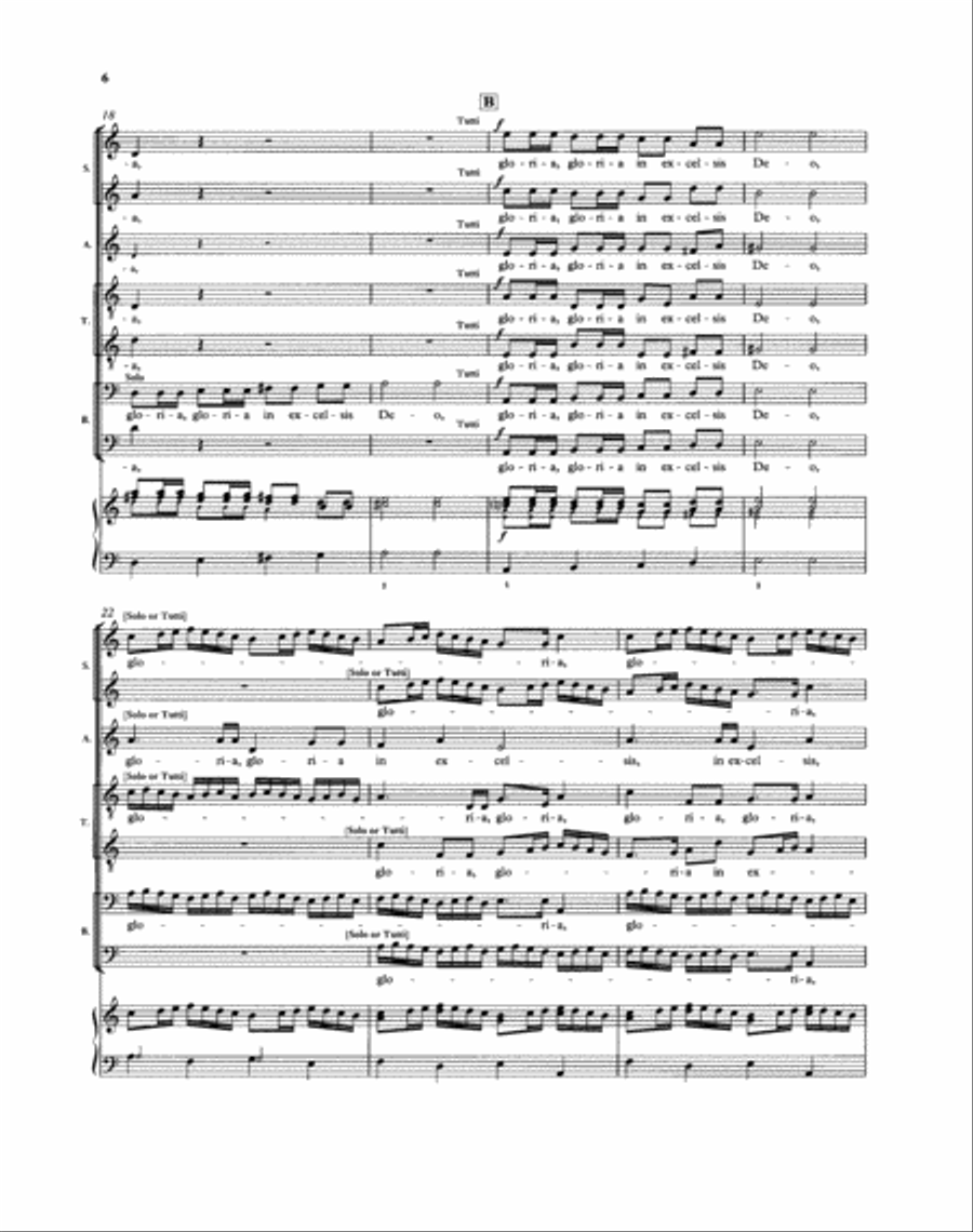 Gloria a 7 Gloria a 7 SSAATTBB scores gallery preview page 6