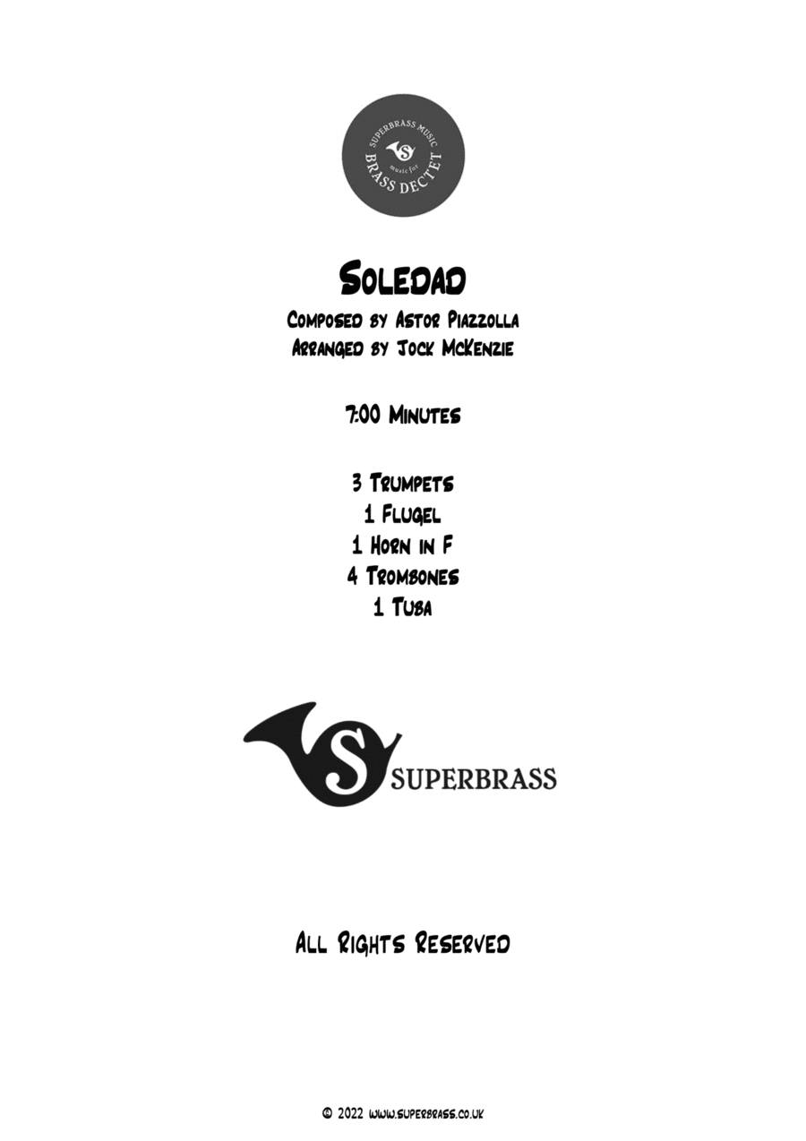 Soledad Brass Ensemble scores gallery preview page 1