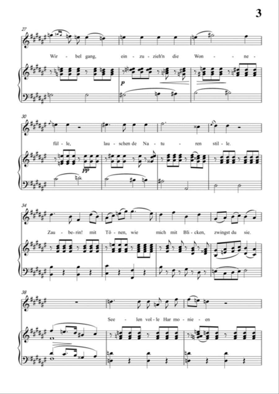 Schubert-Laura am Klavier(Laura at the Piano),D.388 in #F for Vocal and Pno Voice scores gallery preview page 4