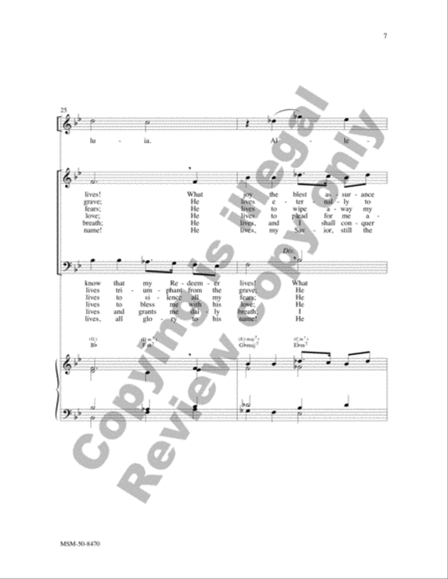 Christ Is Risen, Alleluia (Choral Score) image number null