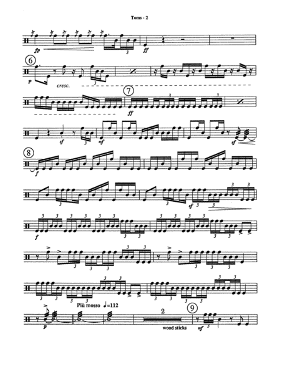 4/4 for Four: HT Percussion Ensemble scores gallery preview page 2