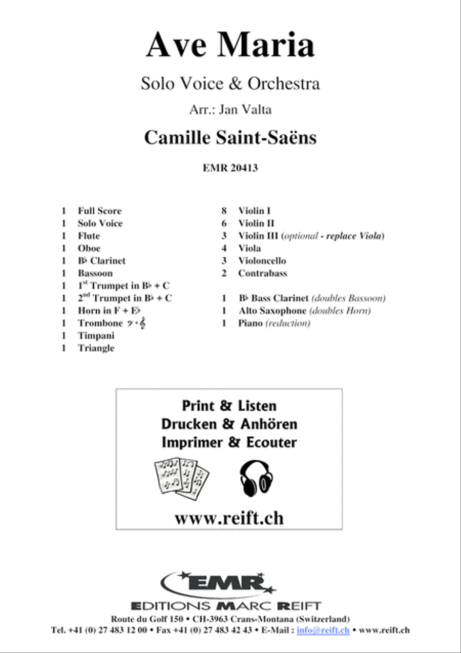 Ave Maria Orchestra scores gallery preview page 2