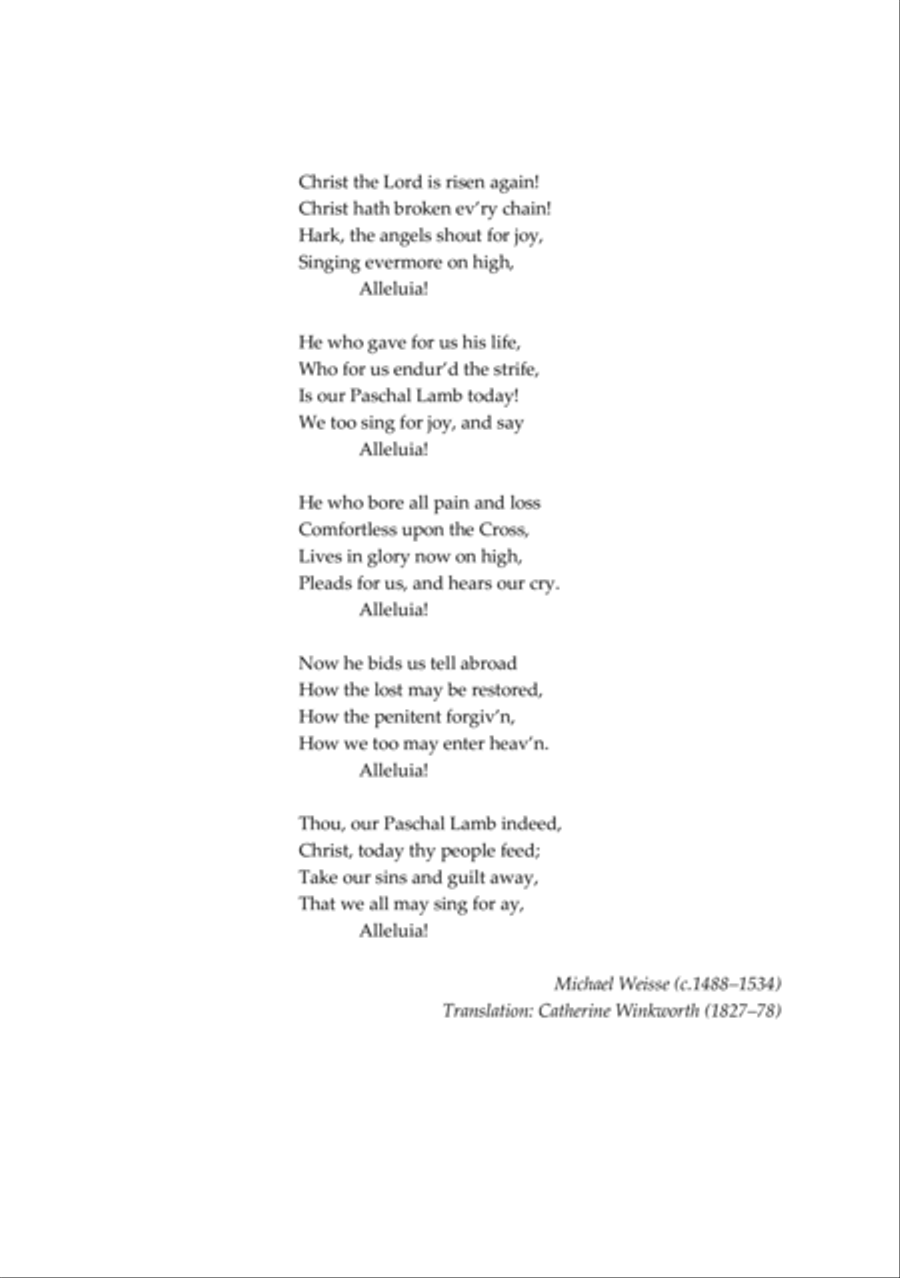 Christ the Lord is risen again 4-Part scores gallery preview page 2