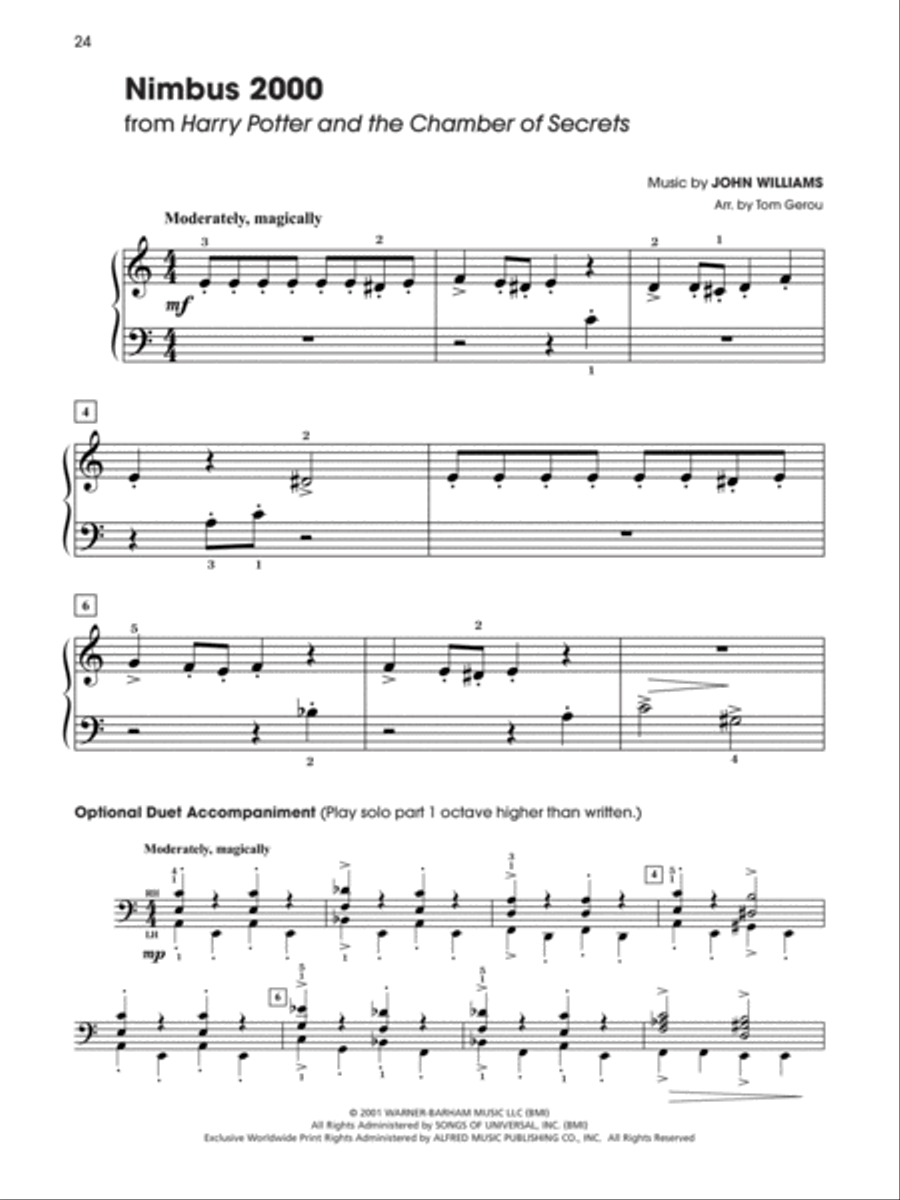 Harry Potter -- Sheet Music from the Complete Film Series Easy Piano scores gallery preview page 7