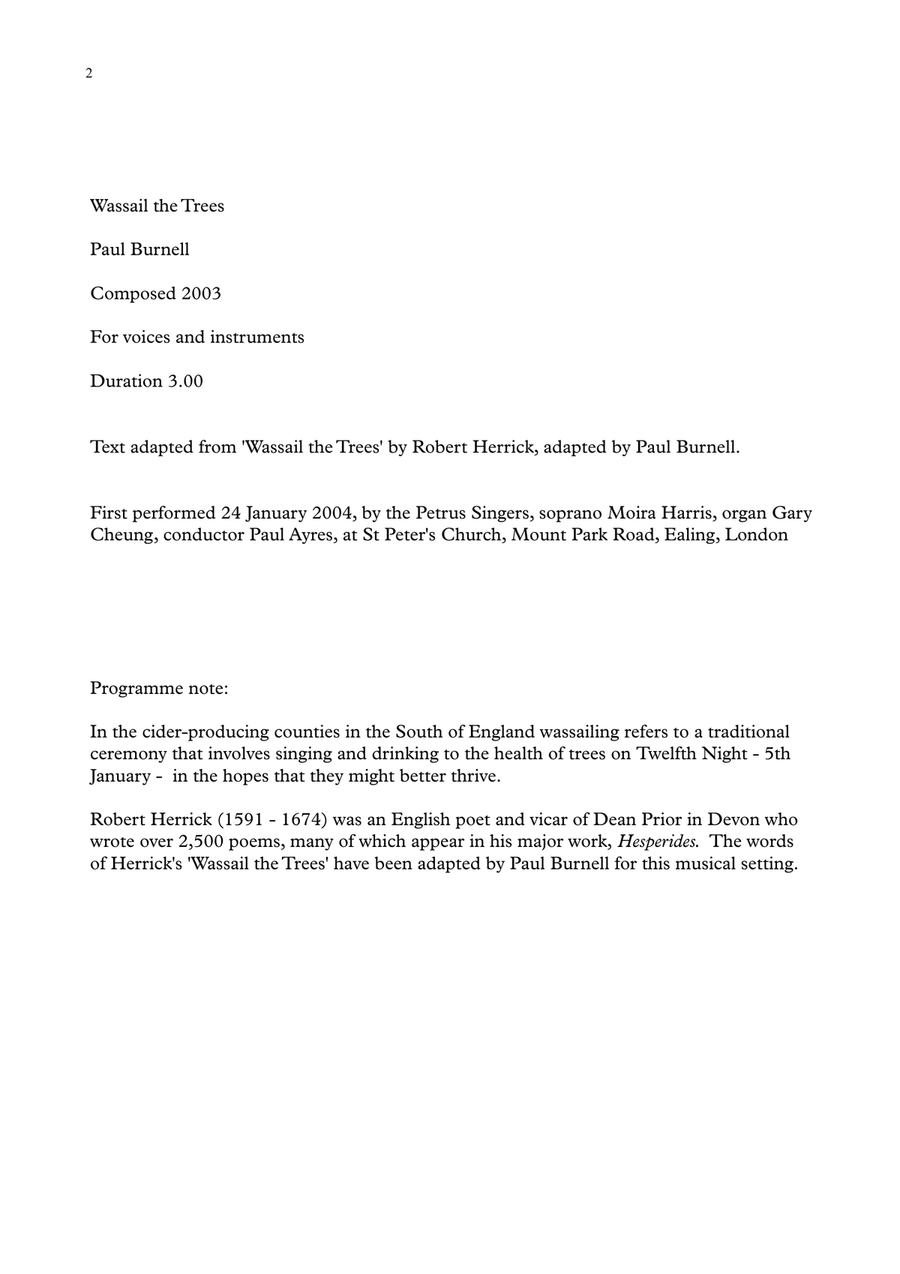 Wassail the Trees Choir scores gallery preview page 2