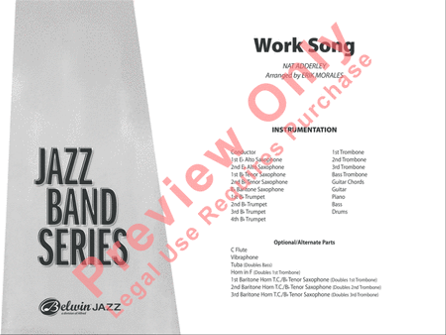 Work Song Jazz Ensemble scores gallery preview page 2