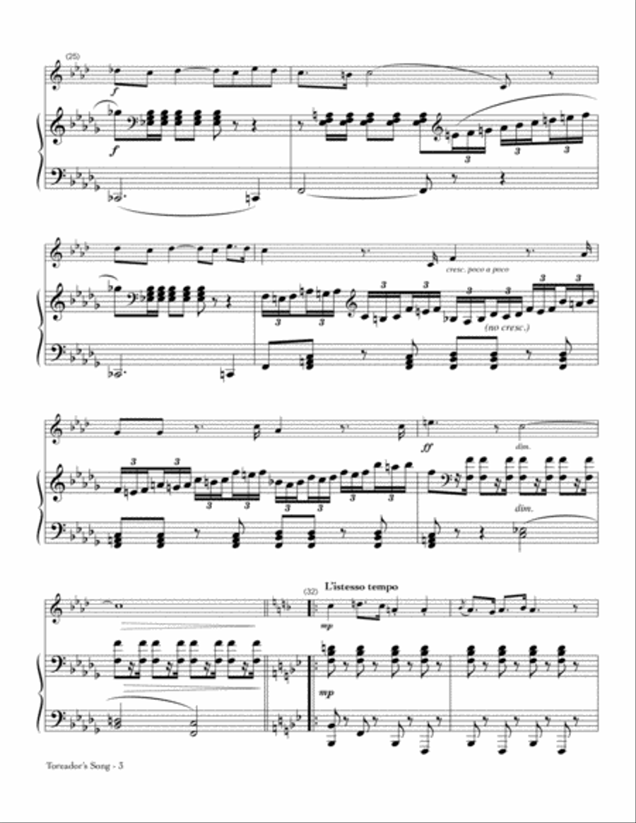 Toreador's Song School and Community scores gallery preview page 3