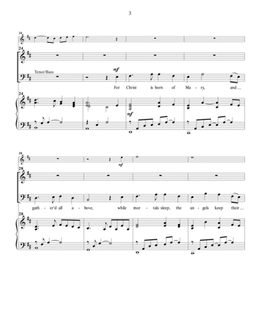 O Little Town of Bethlehem (For SATB choir and piano, with optional flute) image number null