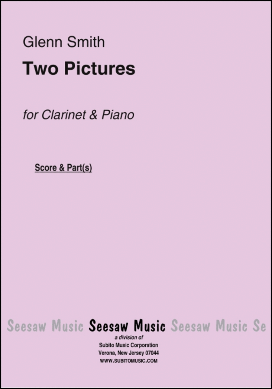 Two Pictures Clarinet Solo scores gallery preview page 1