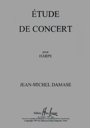 Book cover for Etude de concert Op. 14