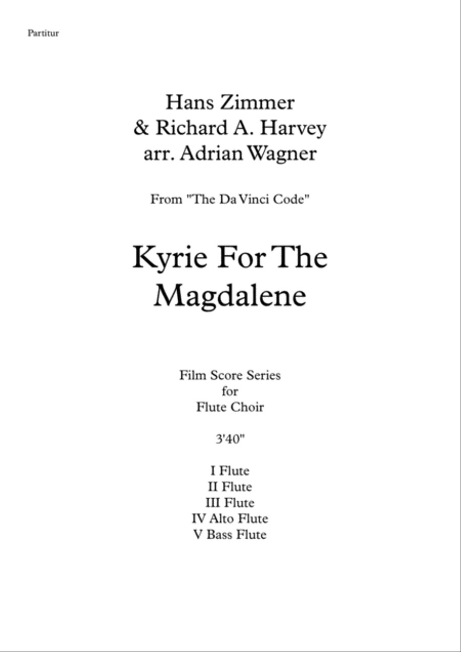 Kyrie For The Magdalene Kyrie For The Magdalene Flute Choir scores gallery preview page 2