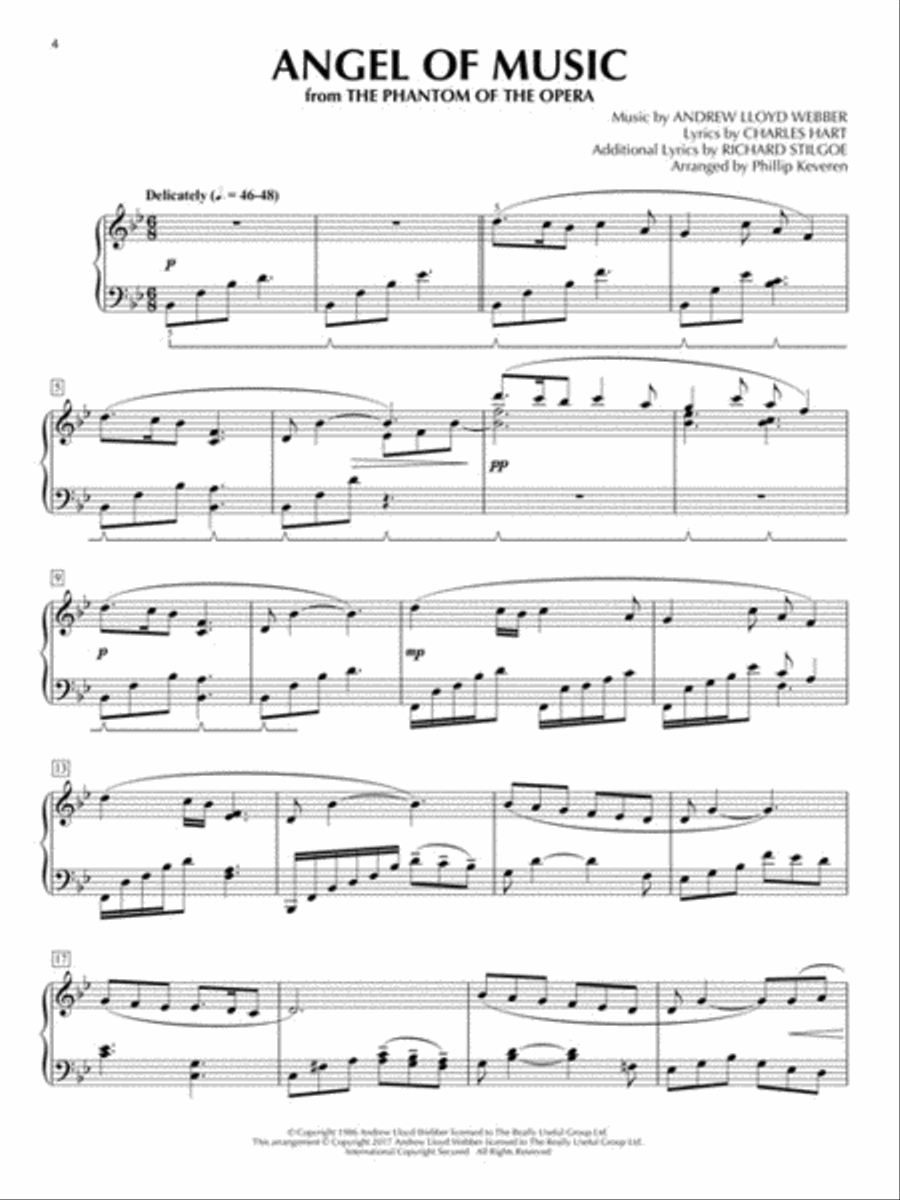 Andrew Lloyd Webber Piano Songbook Piano Solo scores gallery preview page 3
