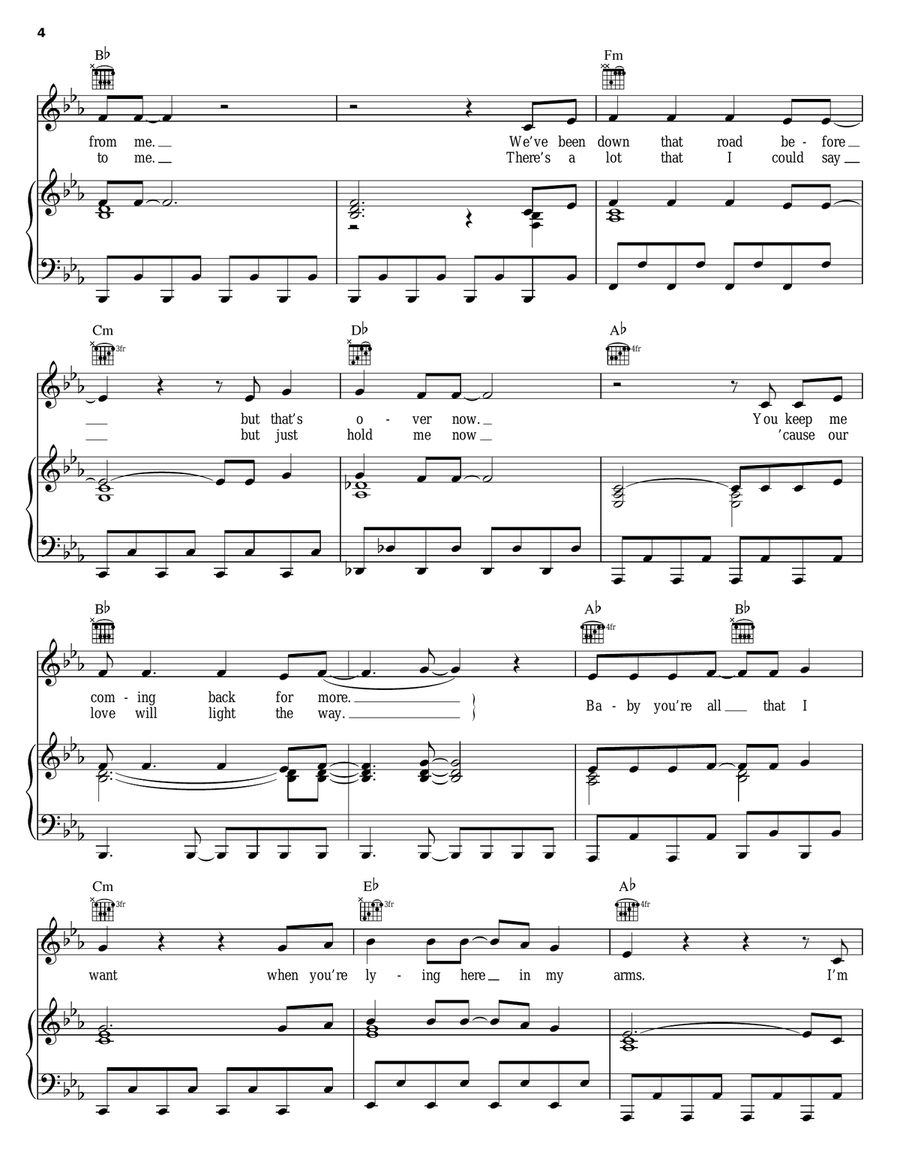 Heaven Heaven Piano, Vocal, Guitar scores gallery preview page 4