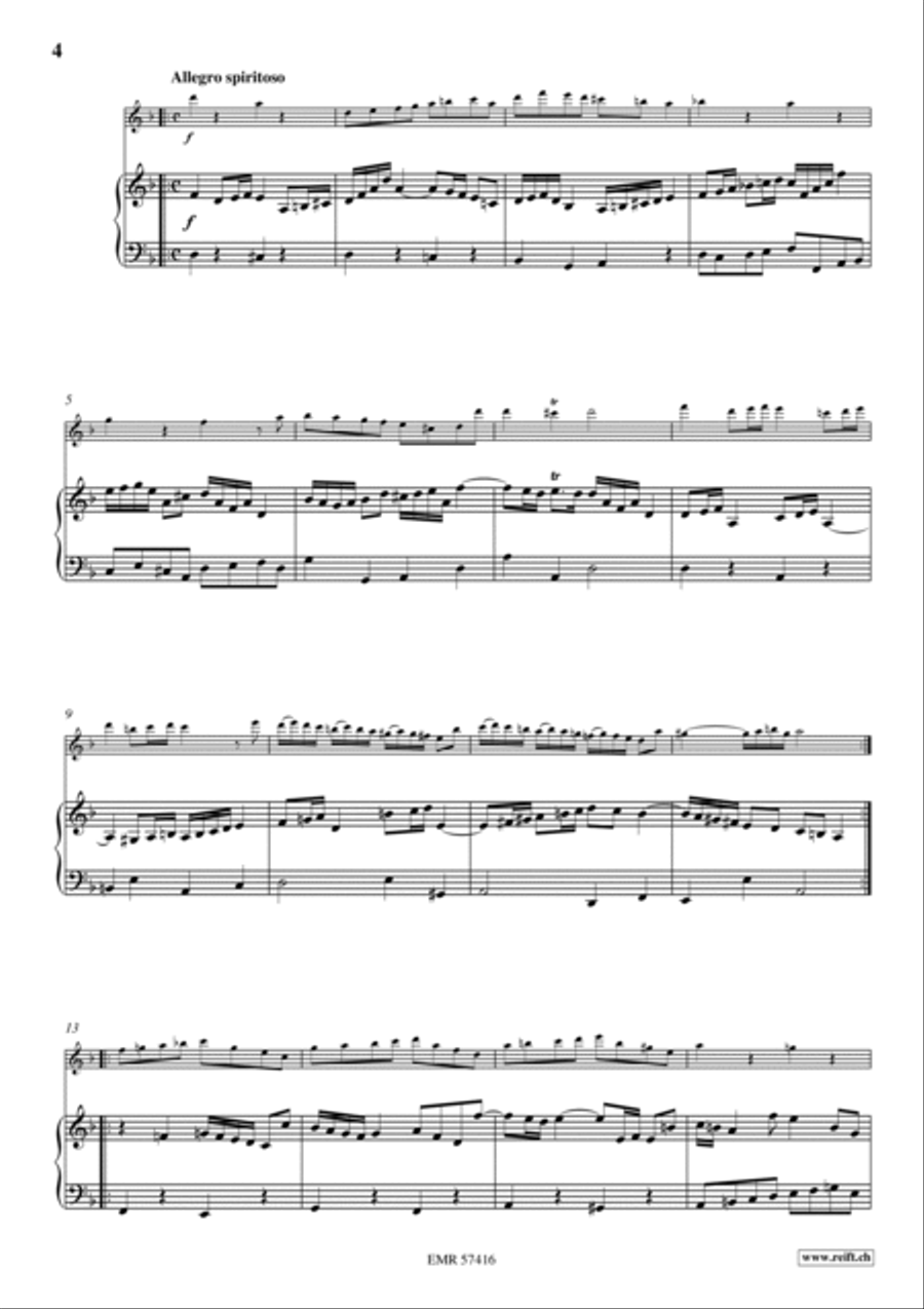 Sonata No. 5 Flute Solo scores gallery preview page 5