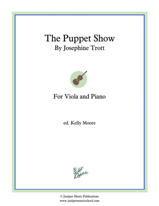 Book cover for The Puppet Show for Viola and Piano