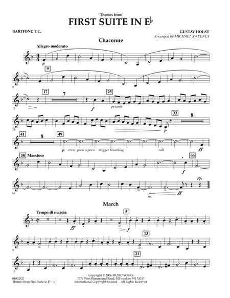 First Suite In E Flat, Themes From - Baritone T.C.