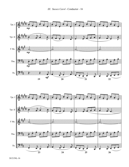 Christmas Suite for Brass Quintet