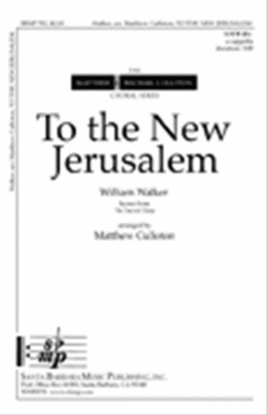 To the New Jerusalem - SATB divisi Octavo Divisi scores gallery preview page 1