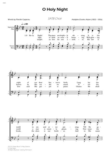 O Holy Night - SATB Choir image number null