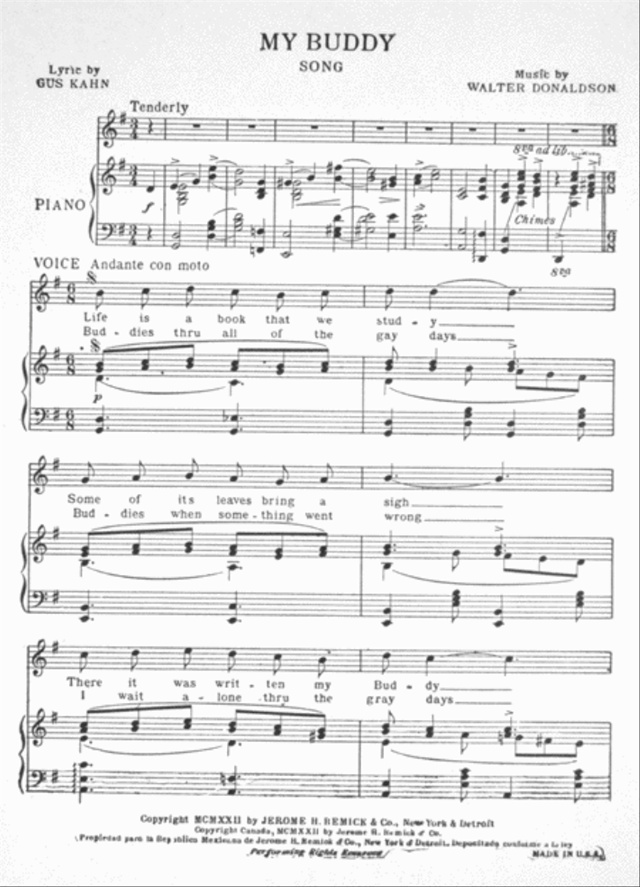 My Buddy. Song Voice scores gallery preview page 2