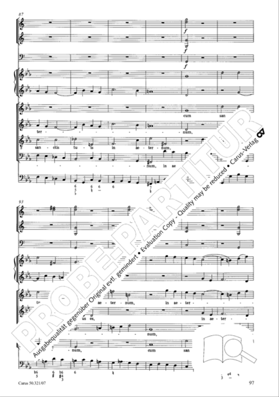 Requiem in C minor 4-Part scores gallery preview page 104