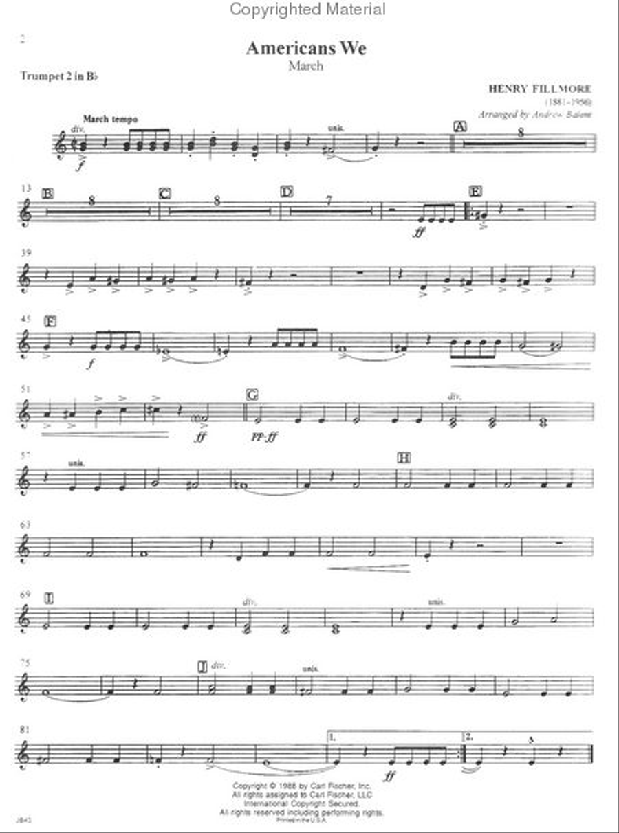 March Spectacular March Spectacular Concert Band Methods scores gallery preview page 2