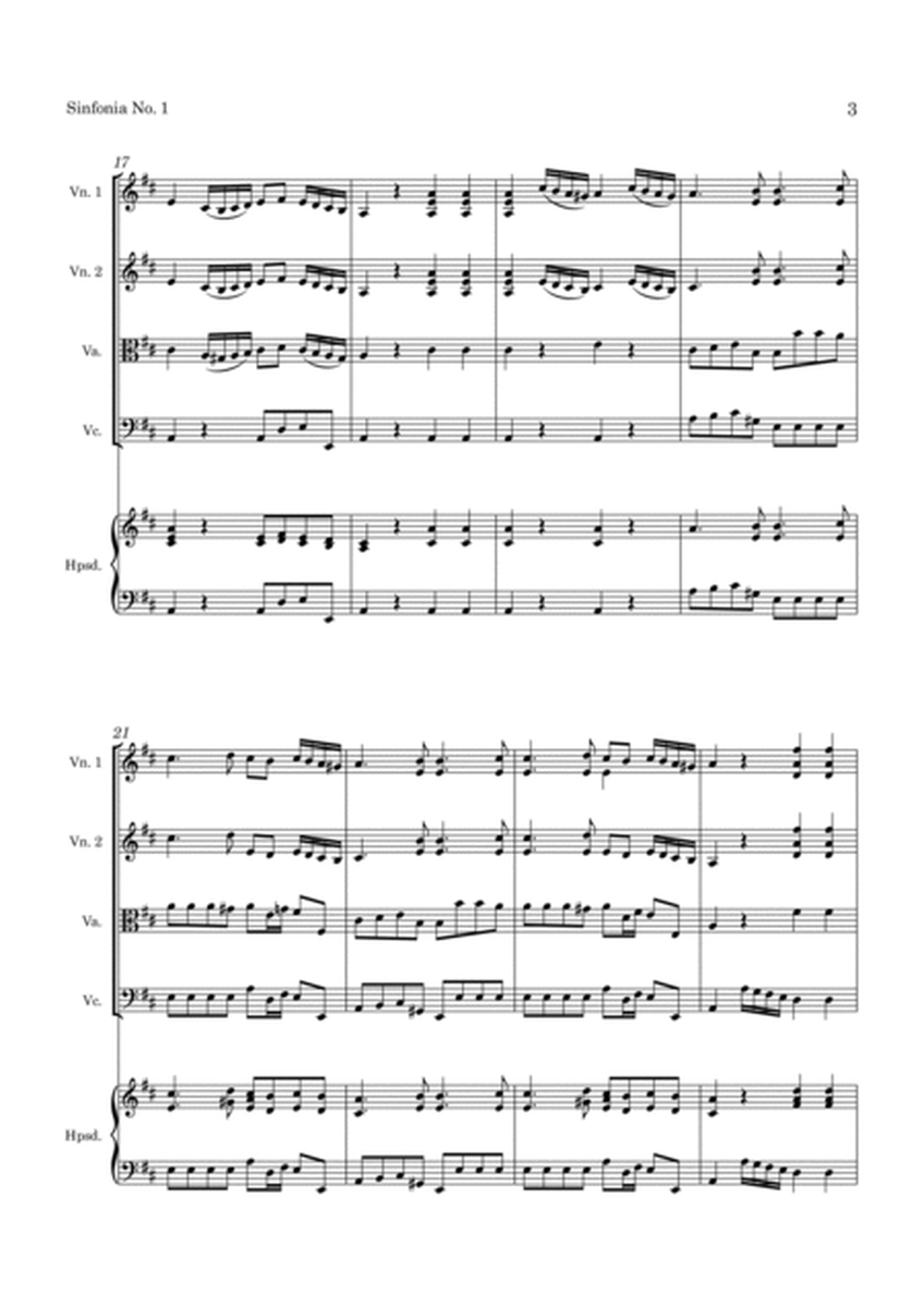 Hasse Sinfonie in D major Op 5 No 1 image number null