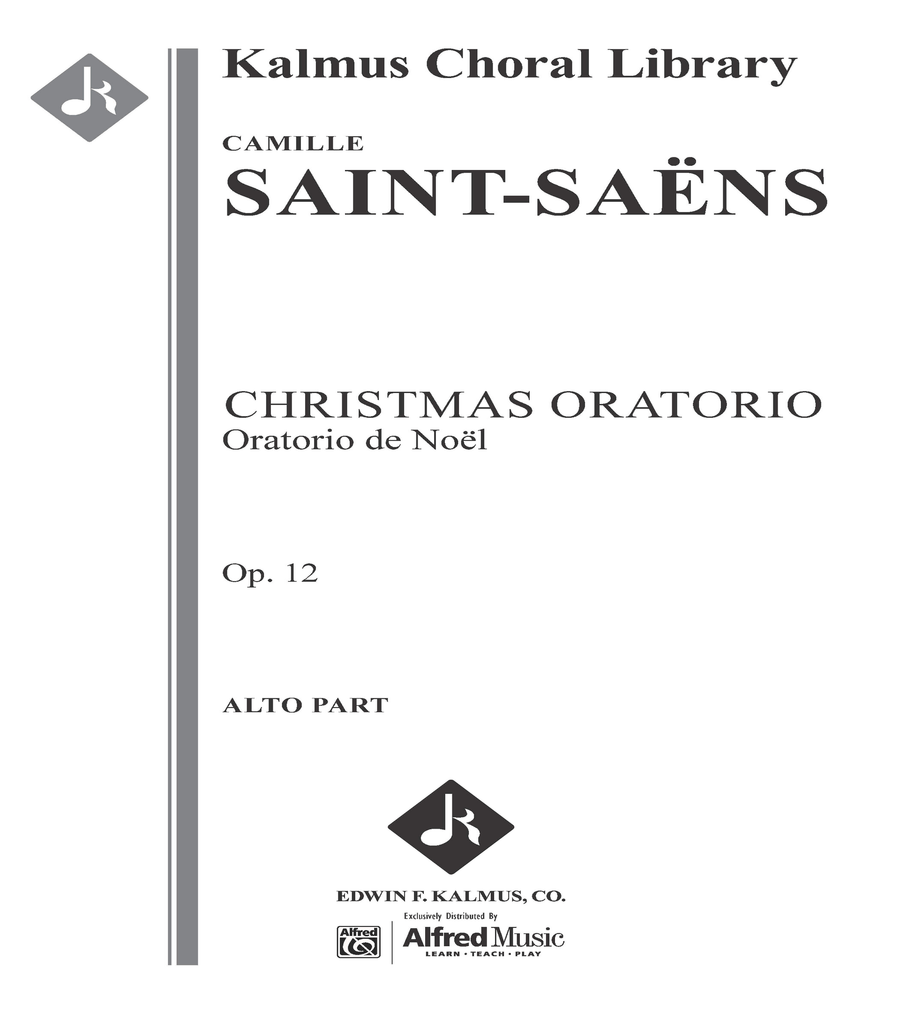 Christmas Oratorio, Op. 12 (Oratorio de Noel) SSATB scores gallery preview page 1