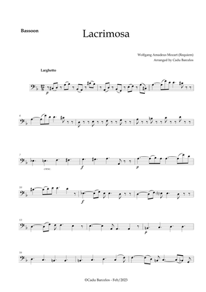 Book cover for Lacrimosa - Bassoon no chords (Mozart)