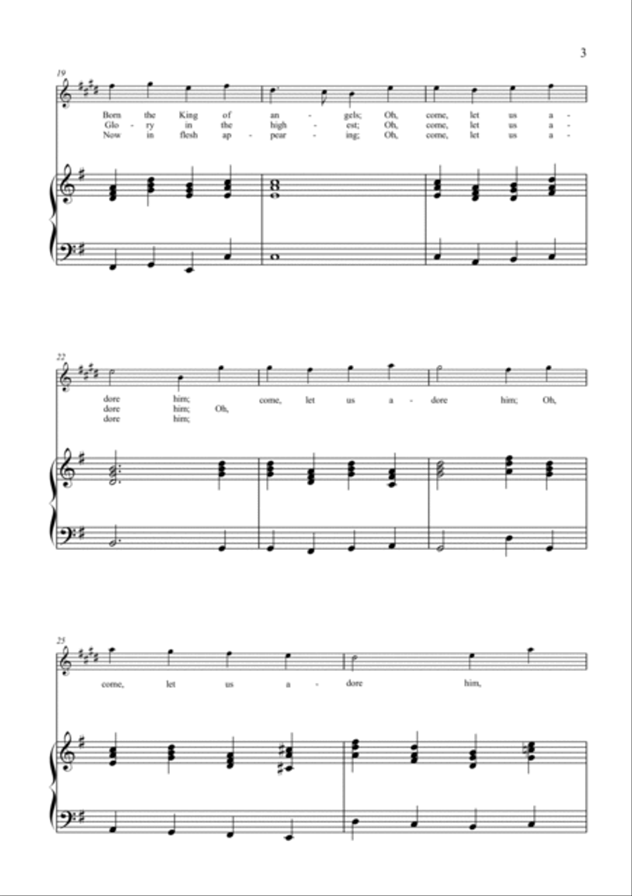 Oh, Come, All Ye Faithful (Adeste Fideles) Alto Saxophone scores gallery preview page 3