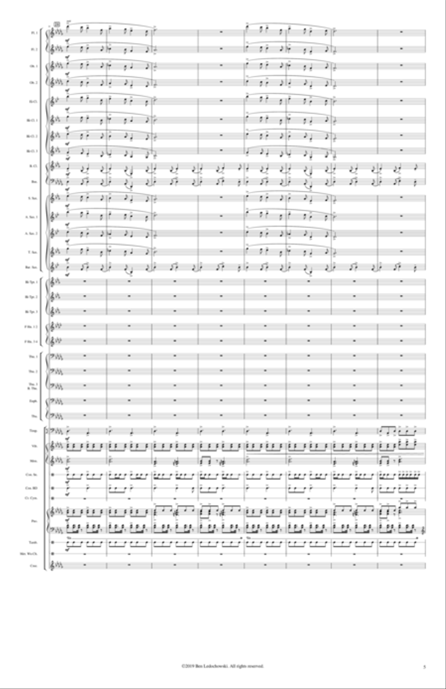 The Dancing Forest Concert Band scores gallery preview page 6