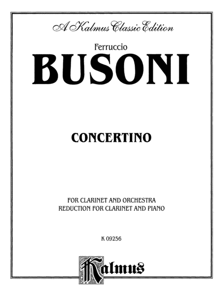 Busoni: Concertino