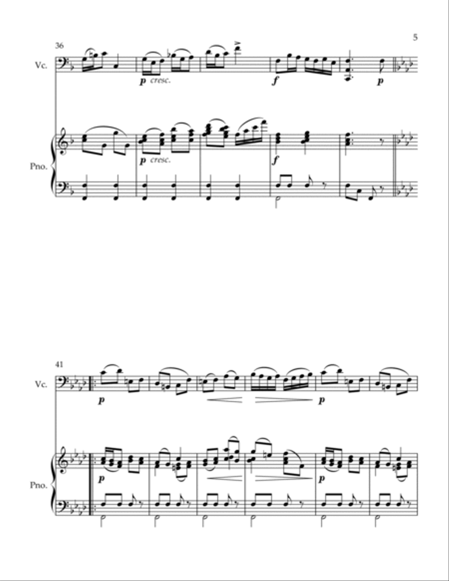 Tambourin Piano scores gallery preview page 5