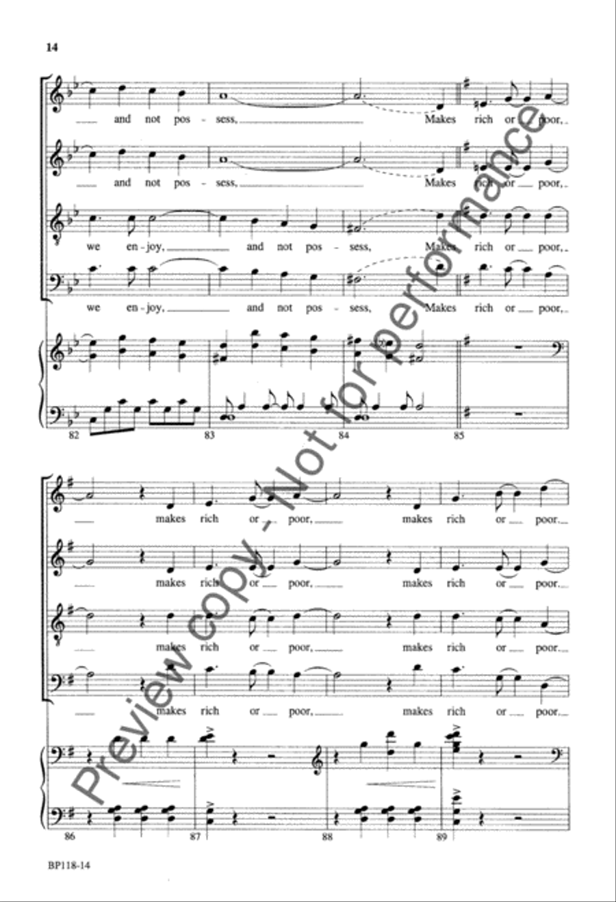 Sing Out, My Soul (SATB) 4-Part scores gallery preview page 15