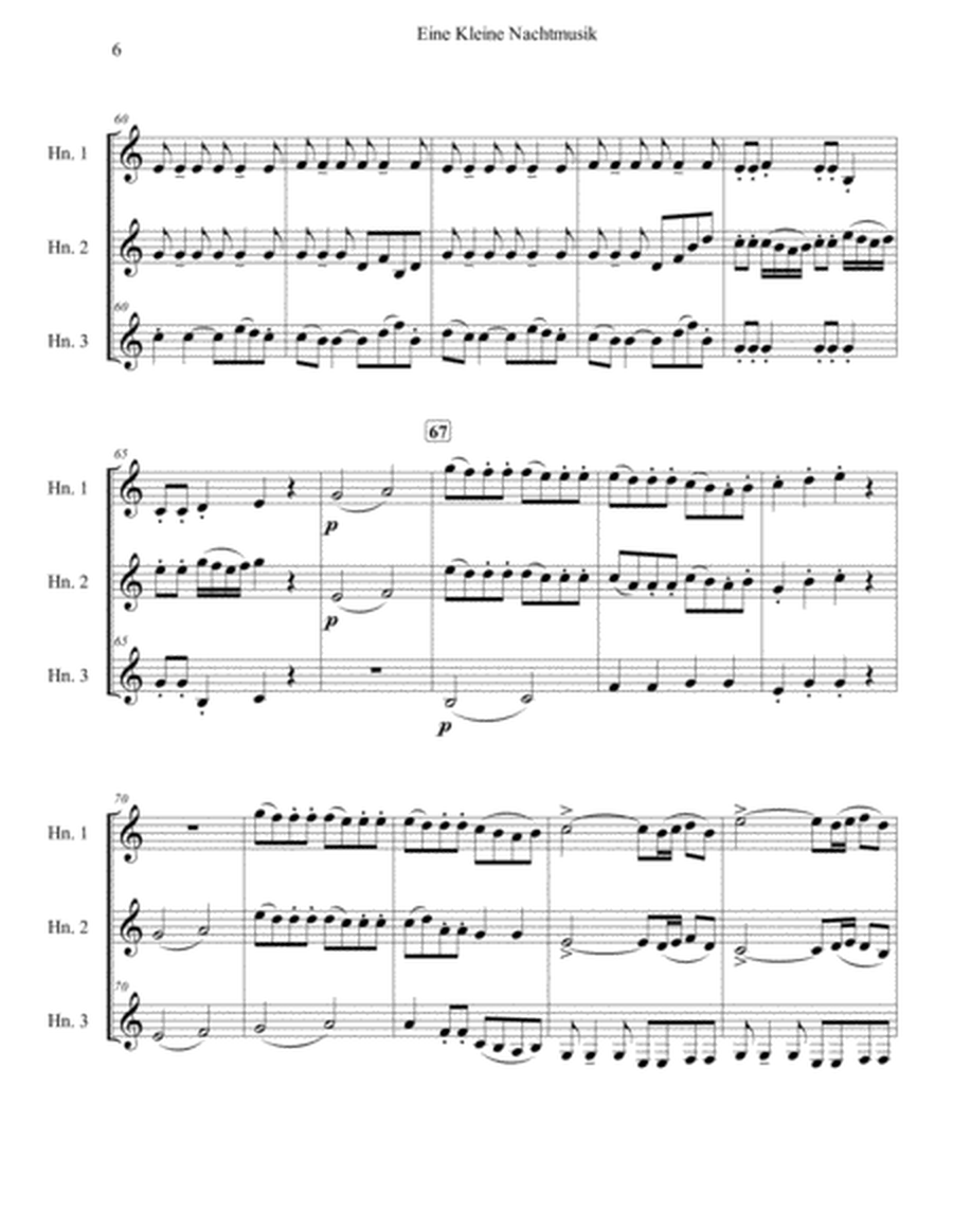 Eine Kleine Nachtmusik for Three French Horns image number null
