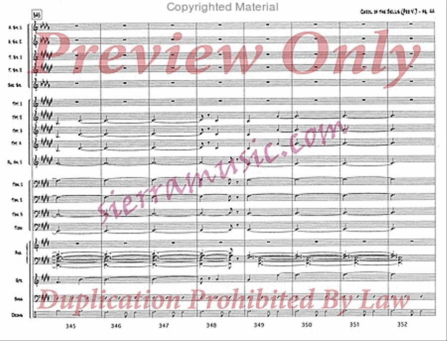 Carol of the Bells (pro) Jazz Ensemble scores gallery preview page 45