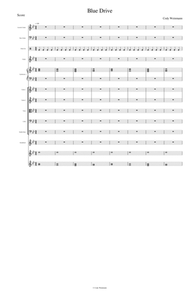 Blue Drive (For Mixed Ensemble) (Full Score)