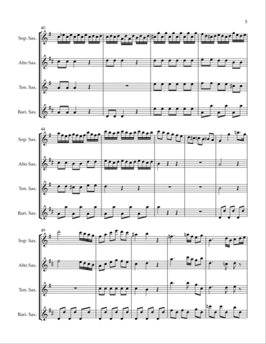 Con Spirito Woodwind Quartet scores gallery preview page 5